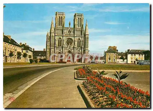 Moderne Karte Avranches Manche La Cathedrale