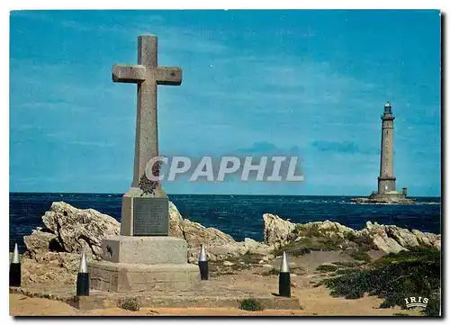 Cartes postales moderne Env de Cherbourg La Hague Le Phare de Goury et souvenir du Vendemiaire