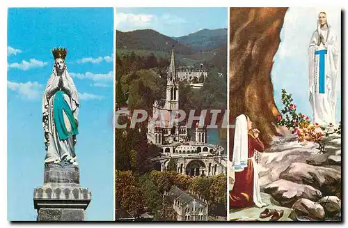 Cartes postales moderne Lourdes La Vierge Couronnee