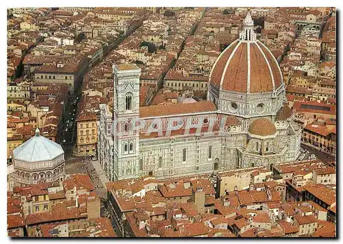 Moderne Karte Firenze Le Dome Vue aerienne