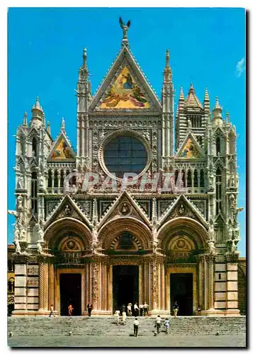 Moderne Karte Siena The Cathedral La facade