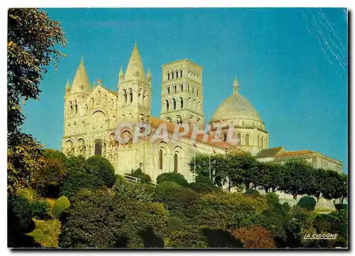 Moderne Karte Angouleme Charente La Cathedrale