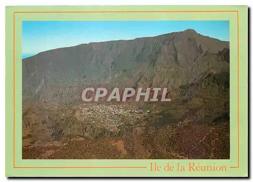 Moderne Karte Ile de la Reunion Cilaos et le Piton des Neiges