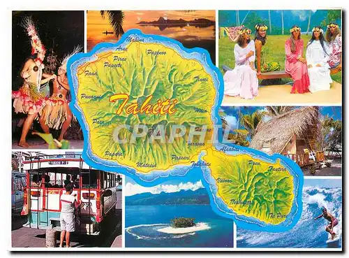 Cartes postales moderne L'ile de Tahiti