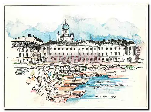 Moderne Karte Helsinki Helsingfors Suomi Finland