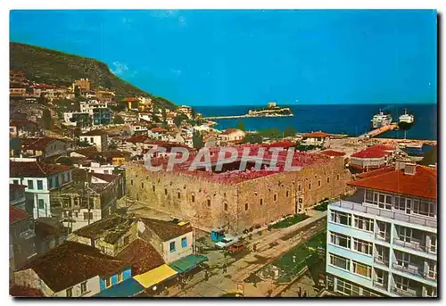 Moderne Karte Caravanserail et l'ile de Guvervin