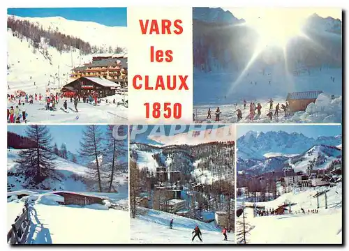 Moderne Karte Vars les Claux Hautes Alpes