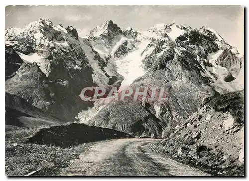 Cartes postales moderne Alpes du Dauphine Le Massif de la Meije et la route du Galibier
