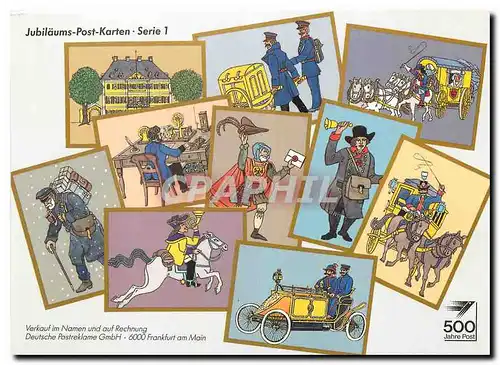 Cartes postales moderne Jubilaums Post Karten Serie 1 Automobile