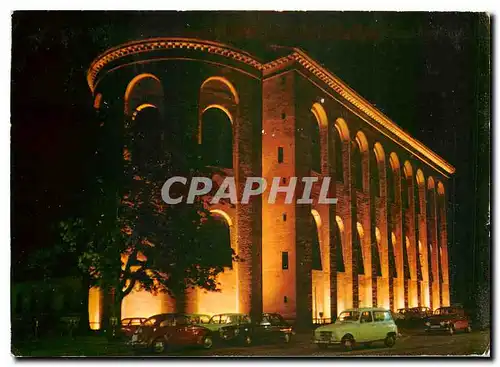 Cartes postales Trier Mosel Konstantin Basilika bei Nacht