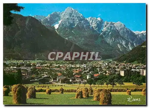 Cartes postales Wilikommen in Osttirol Heuernte an der Peripherie von Lienz