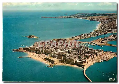 Cartes postales Saint Malo Cite Corsaire Vue aerienne