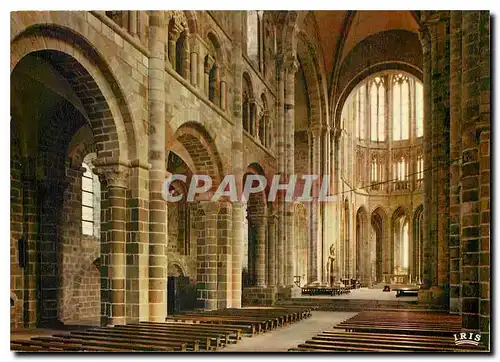 Ansichtskarte AK Le Mont Saint Michel Interieur de l'Eglise Abbatiale