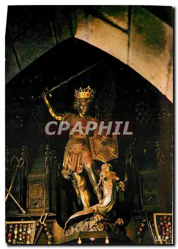 Cartes postales moderne Le Mont Saint Michel Interieur de l'Eglise Paroissiale l'Archange Saint Michel