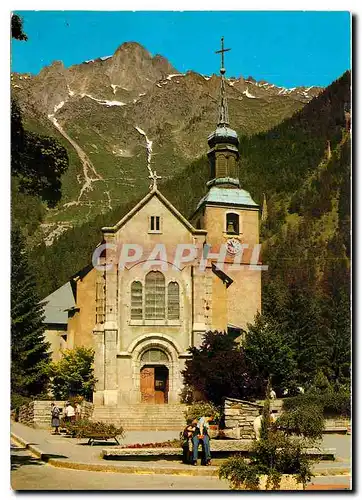 Moderne Karte Chamonix Mont Blanc Hte Savoie L'Eglise