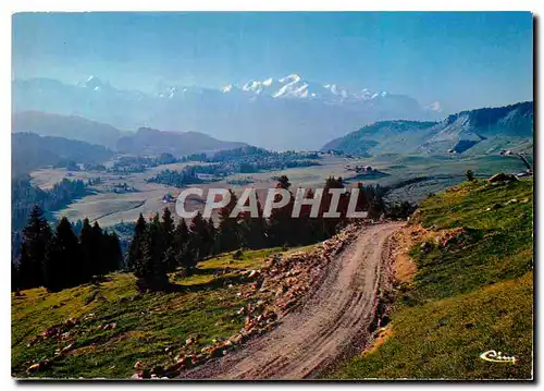 Cartes postales moderne Taninges Praz de Lys Hte Savoie Panorama sur le Mont Blanc depuis le Praz de Lys