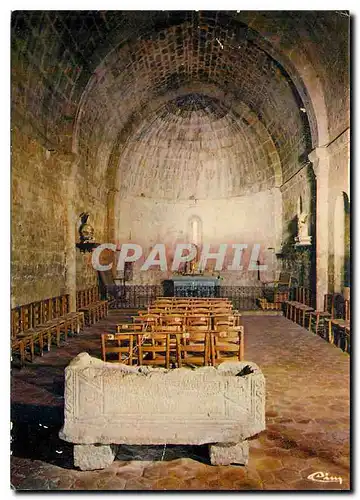 Cartes postales moderne St Cezaire sur Siagne Alp Mar Interieur de la chapelle et le sarcophage