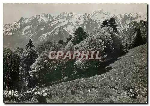 Cartes postales moderne Luchon Superbagneres Une Partie de la Chaine des Pyrenees