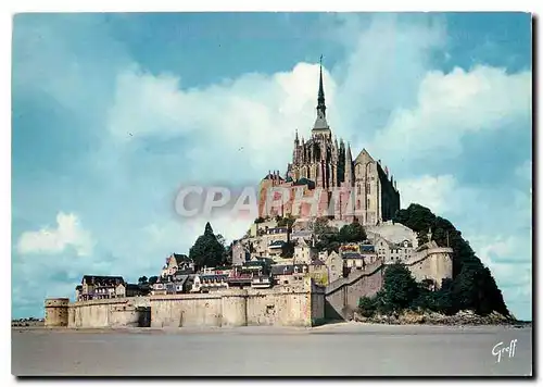 Cartes postales moderne En Normandie Mont Saint Michel Manche Facade Est