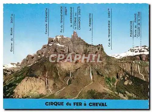 Moderne Karte Le Cirque du Fer a Cheval Haute Savoie