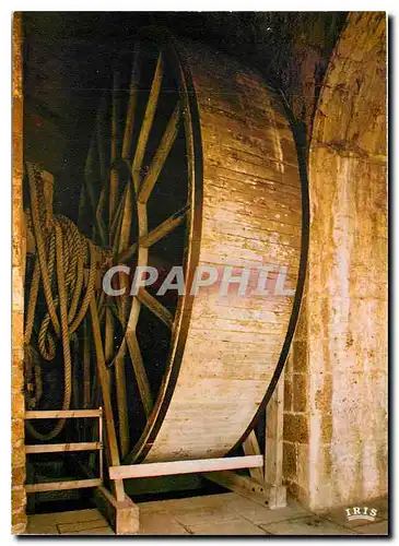 Cartes postales moderne Abbaye du Mont Saint Michel La roue de cabestan