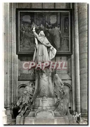 Cartes postales moderne Meaux S et M Interieur de la Cathedrale Statue de Bossuet