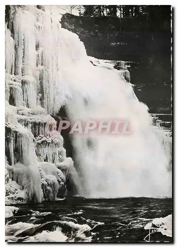 Cartes postales moderne Villers le Lac Le Saut du Doubs en hiver