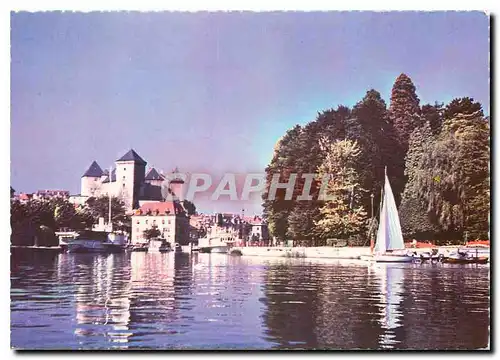 Cartes postales moderne Annecy Le Port et le Chateau