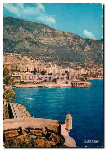 Cartes postales moderne Monte Carlo Le Casino et le Tir aux Pigeons vus de Fort Antoine