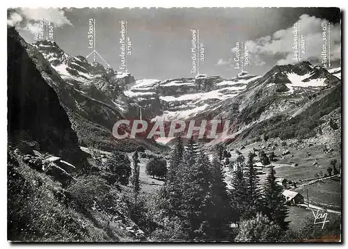 Cartes postales moderne Gavarnie Les sommets dominant le Cirque