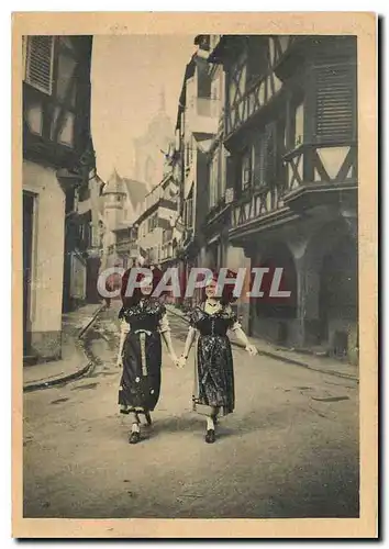 Cartes postales moderne Colmar Fevrier 1945 Folklore