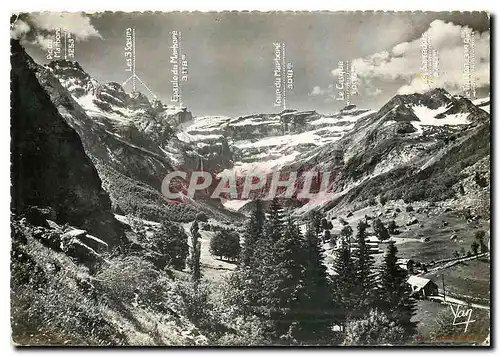 Cartes postales moderne Gavarnie Les sommets dominant le Cirque