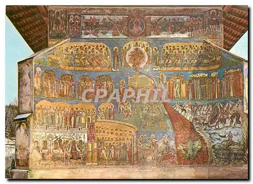 Cartes postales moderne Voronet scena de pe peretale de vest