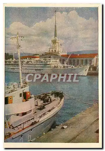 Cartes postales moderne Sotschi Meerbahnhof Bateau