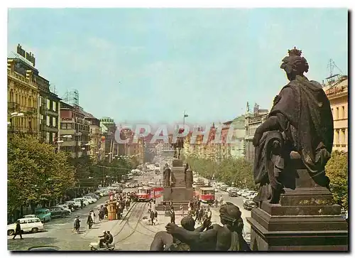 Cartes postales moderne Praha Place Saint Venceslas