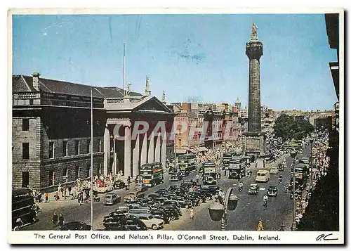Moderne Karte The General Post Office and Nelson's Pillar O'Connell Street Dublin Ireland