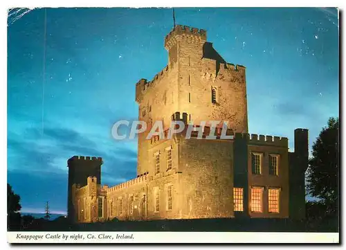 Moderne Karte Knappogue Castle by night Co Clare Ireland