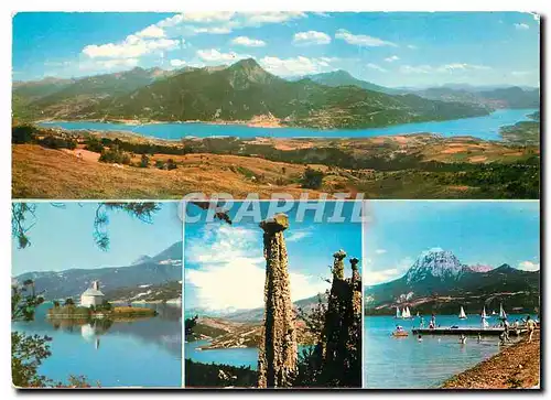 Cartes postales Les Alpes Lac de Serre Poncon Vue panoramique prise de St Appolinaire
