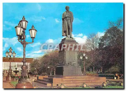 Cartes postales moderne Moscow Statue of AS Pushkin