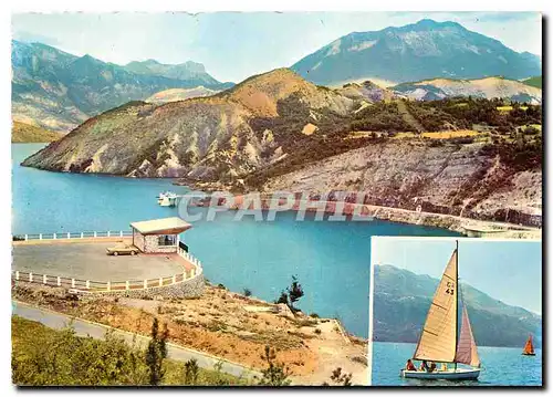 Cartes postales moderne Barrage et le Lac de Serre Poncon Le Belvedere