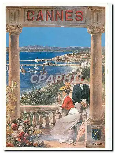 Cartes postales moderne Cannes A la Belle Epoque Affiche ancienne