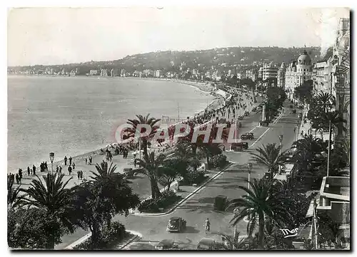 Moderne Karte Cote d'Azur Nice La Promenade des Anglais