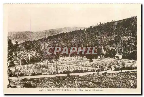 Ansichtskarte AK Col de Wettstein Le Cimetiere des Chasseurs