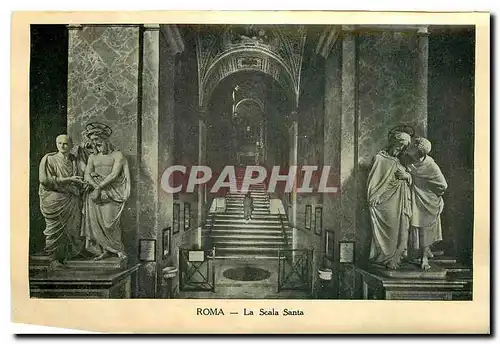 Cartes postales moderne Roma La Scala Santa