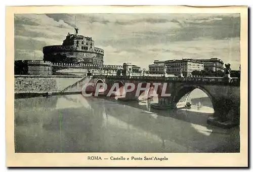 Cartes postales moderne Roma Castello e Pont Sant Angelo