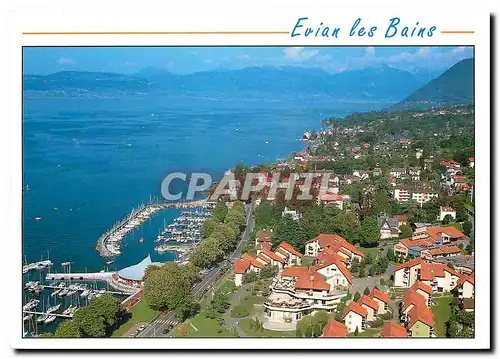 Cartes postales moderne Evian les Bains Les rives du Lac Leman Le VVF et la Cote Suisse