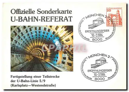 Cartes postales moderne U Bahn Referat U Bahn