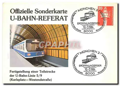 Cartes postales moderne U Bahn Referat U Bahn