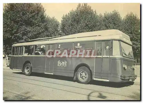 Moderne Karte Trolleybus Nr 55