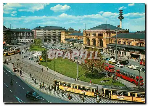 Cartes postales moderne Hannover Ernst August Platz und Hauptbahnhof